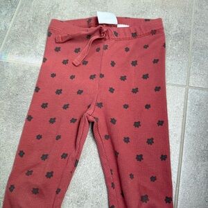 Zara Leggings with Black Floral Pattern